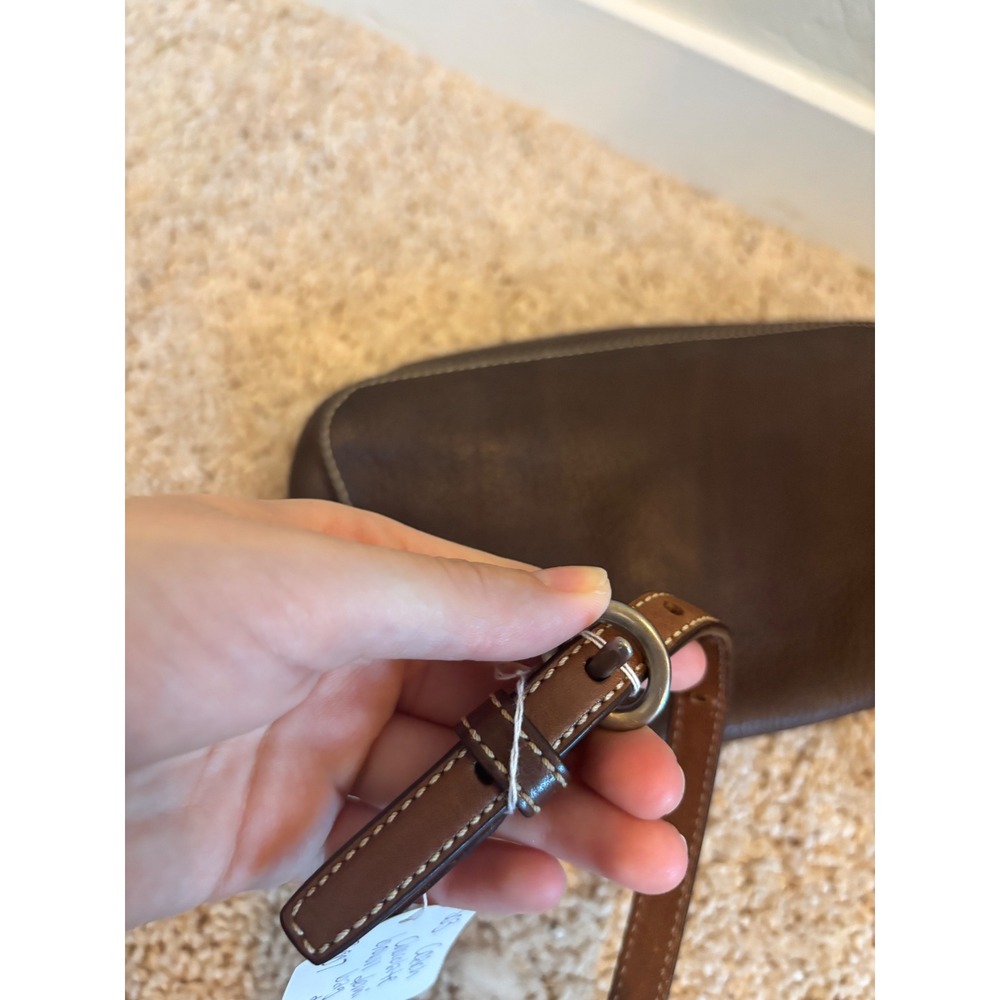 Coach Legacy Crossbody Brown Pebbled Leather Turnlock Flap Bag 10888 Vintage Y2K - Picture 8 of 8